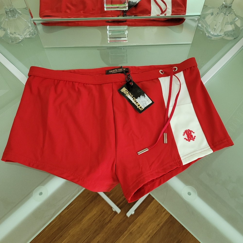 ROBERTO CAVALLI MEN'S BEACHWEAR ITALIAN 48 USA SIZE SMALL